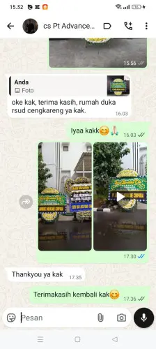 Testimonial Papan Bunga Pernikahan kadulimus
