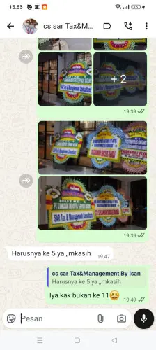 Testimonial Papan Bunga kadulimus