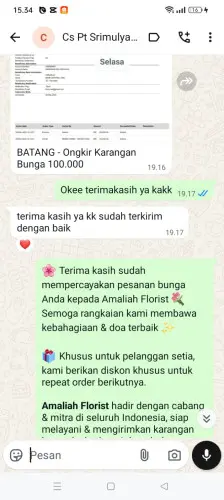 Testimonial Papan Bunga kadulimus