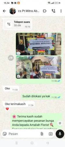 Testimonial Papan Bunga kadulimus
