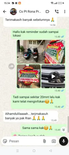 Testimonial Papan Bunga kadulimus